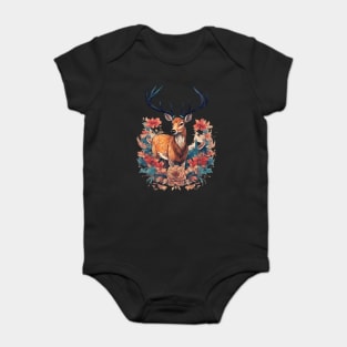 Deer Artwork Baby Bodysuit
